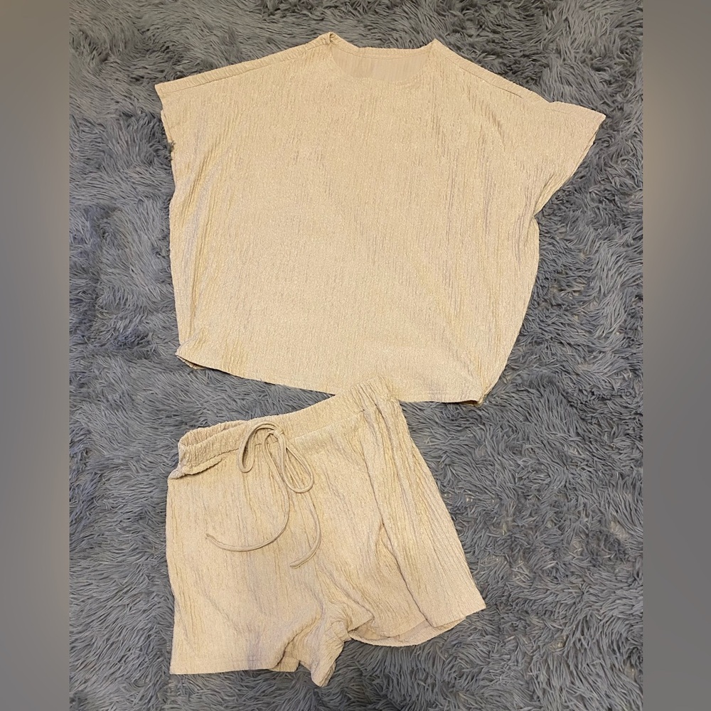 Women's Cream Lounge Set